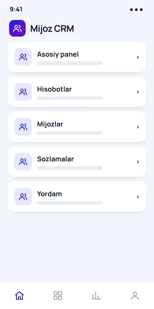 Mijoz CRM — sotuv voronkasi — 2