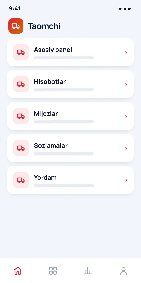 Taomchi — ovqat yetkazish — 2