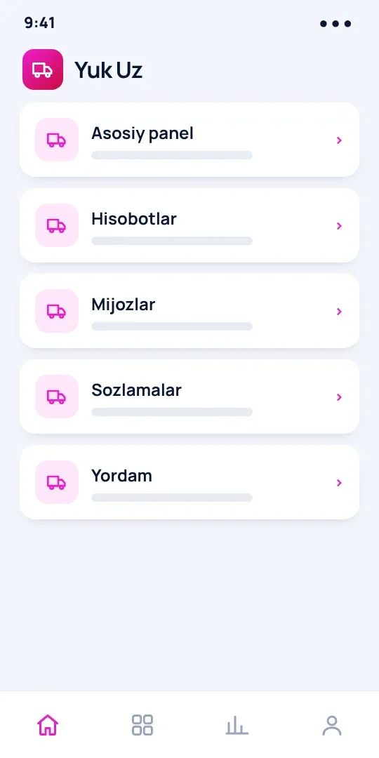 Yuk Uz — yuk tashuvchini topish — 2