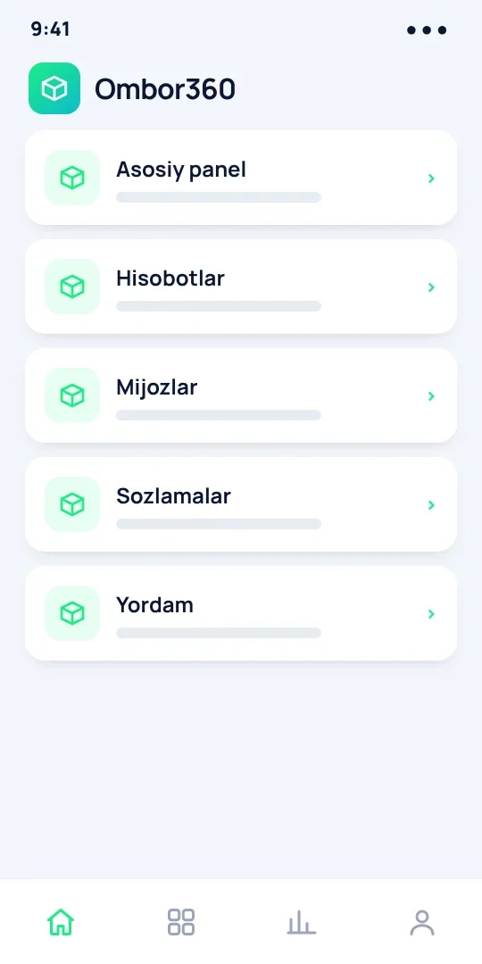 Ombor360 — qoldiq va inventarizatsiya — 2