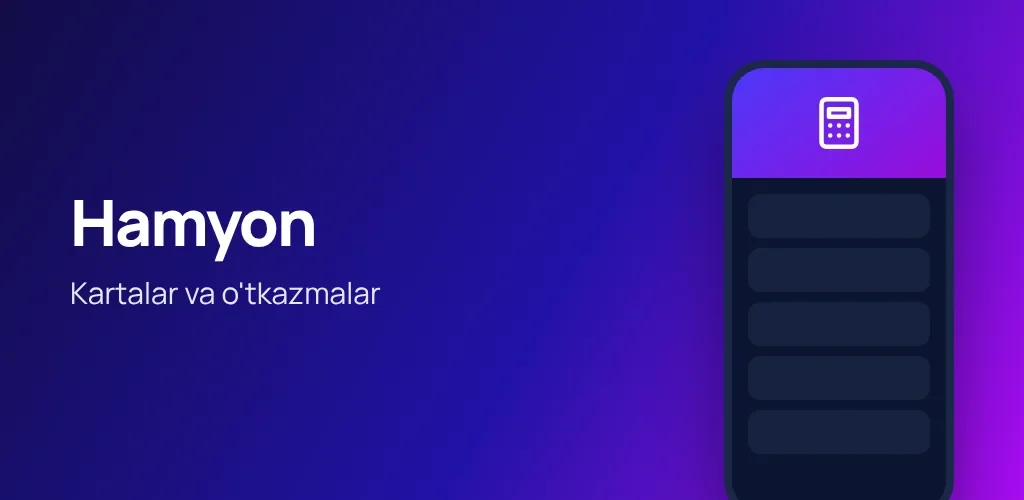 Hamyon — kartalar va o'tkazmalar